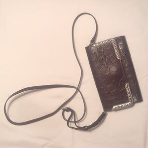 Brighton Croc Embossed Crossbody